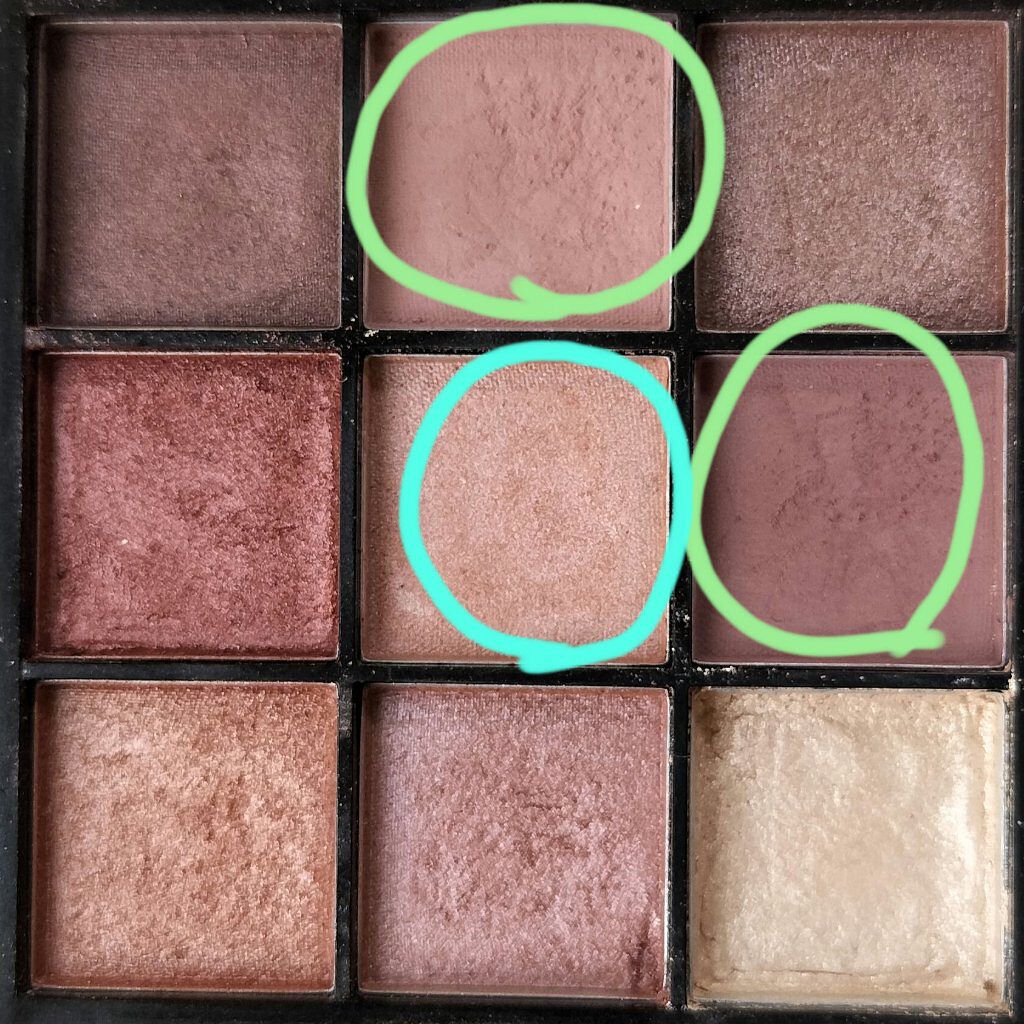 UR GLAM　BLOOMING EYE COLOR PALETTE/U R GLAM/アイシャドウパレットを使ったクチコミ（3枚目）