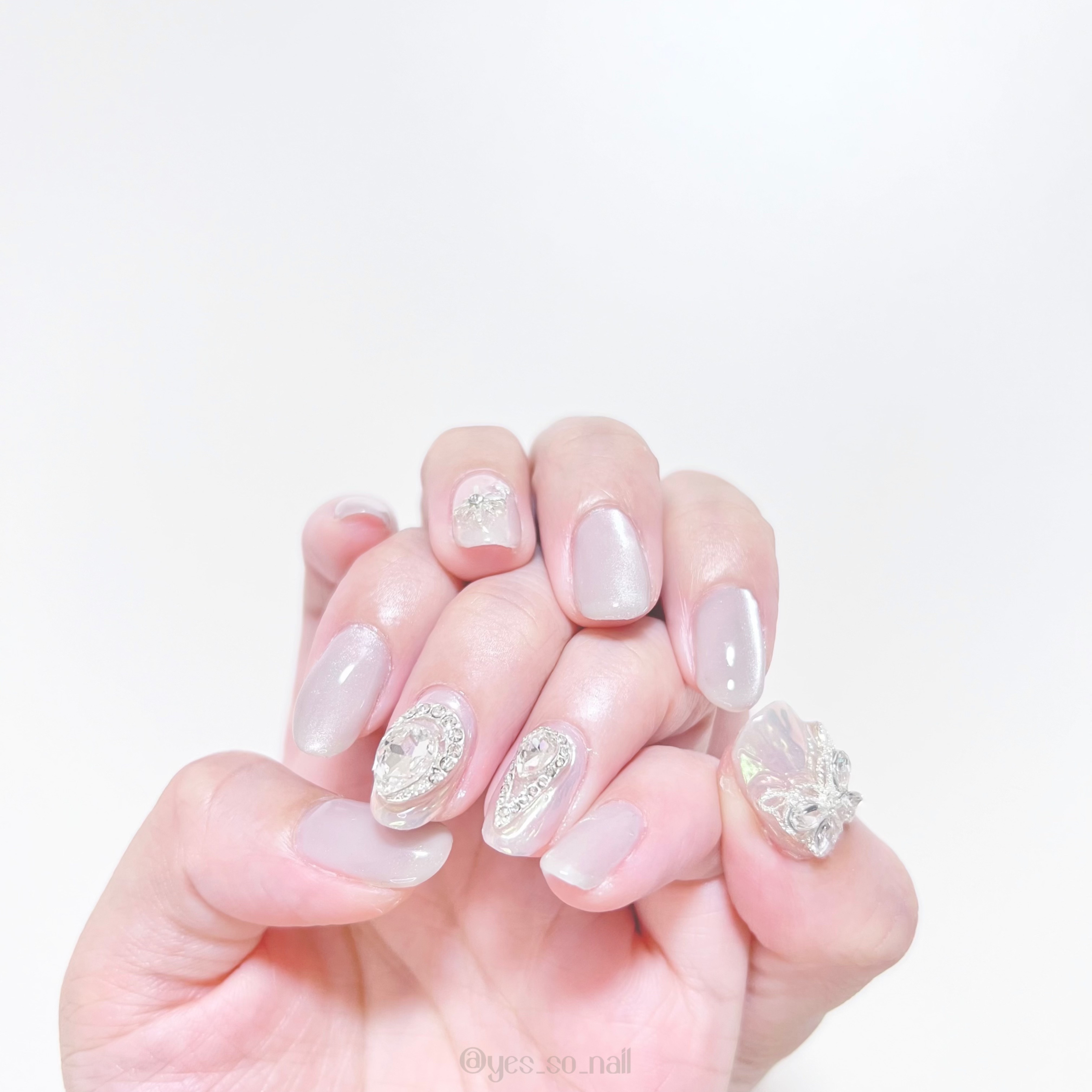 オーロラパウダー/OSH/ネイルシールを使ったクチコミ（1枚目）