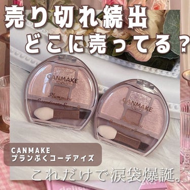 ⁡
CANMAKE プランぷくコーデアイズ ♡
⁡
私は大阪天王寺MIO6F PLAZAにて購入出来ました✨
こちらのアイテムプレゼント企画しているので是非Instagramチェックしてください！
⁡
