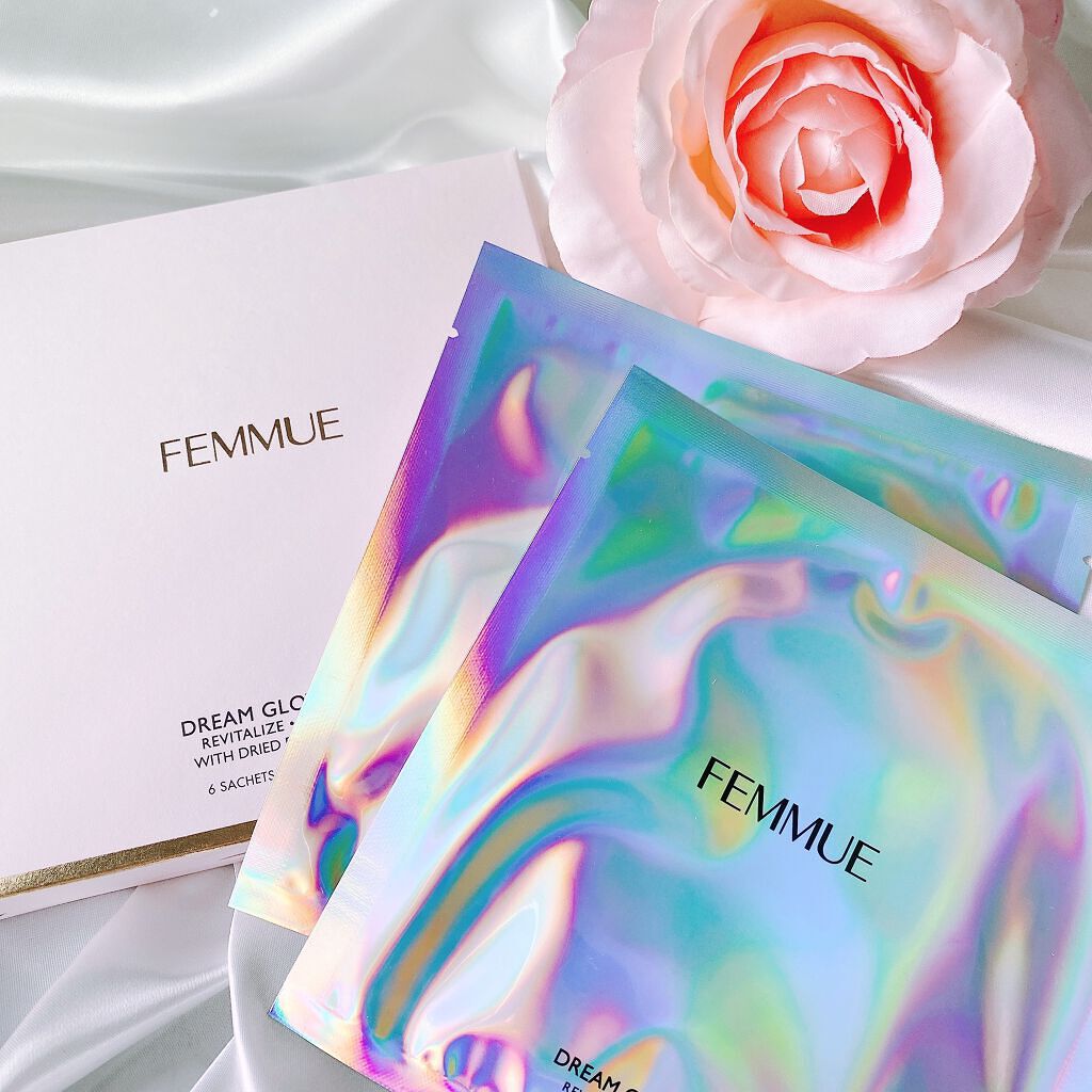 ドリームグロウマスク RR(透明感・キメ)/FEMMUE/シートマスク・パックを使ったクチコミ(1枚目)