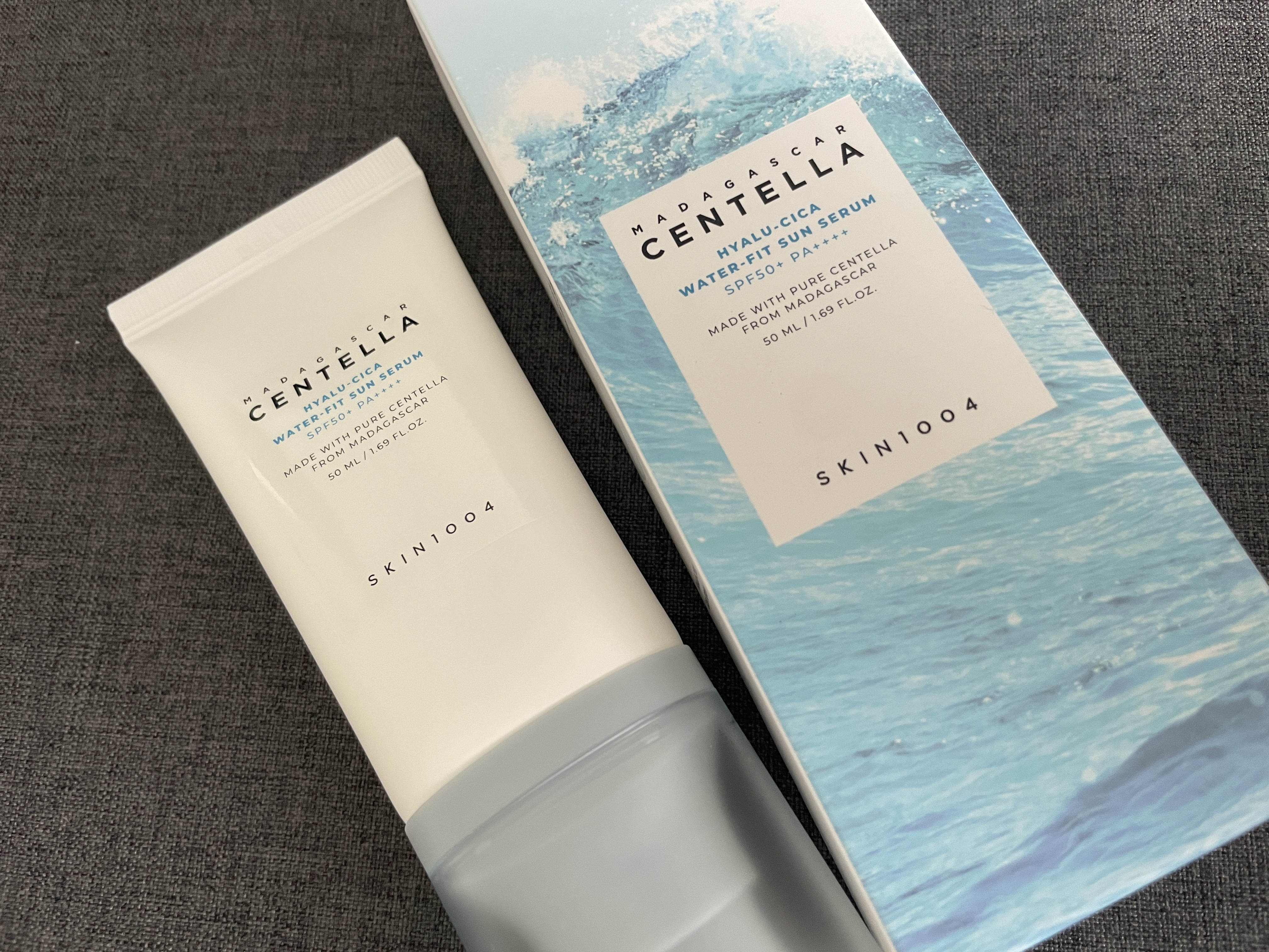 ヒアルーシカ ウォーターフィット サンセラム/SKIN1004/日焼け止めローションを使ったクチコミ（1枚目）