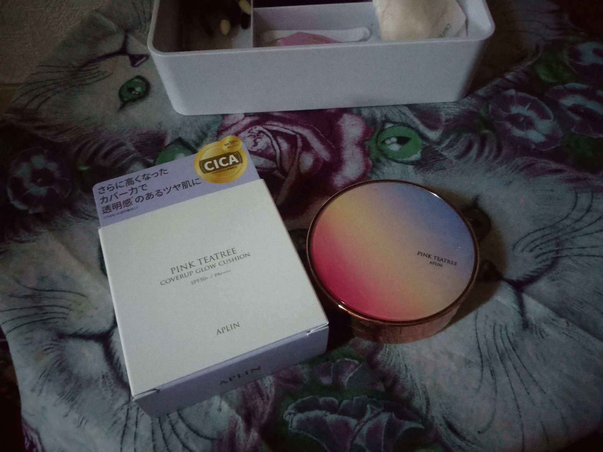 ピンクティーツリーカバーアップグロウクッション/APLIN/クッションファンデーションを使ったクチコミ（1枚目）