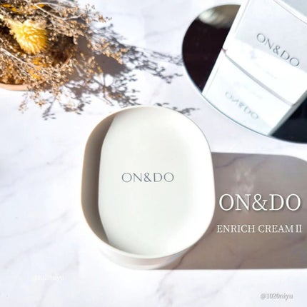 ON&DO エンリッチクリームIIのクチコミ「
🖤乳液とクリームのいいとこどり🤍
@onanddo_official
\.....」(1枚目)