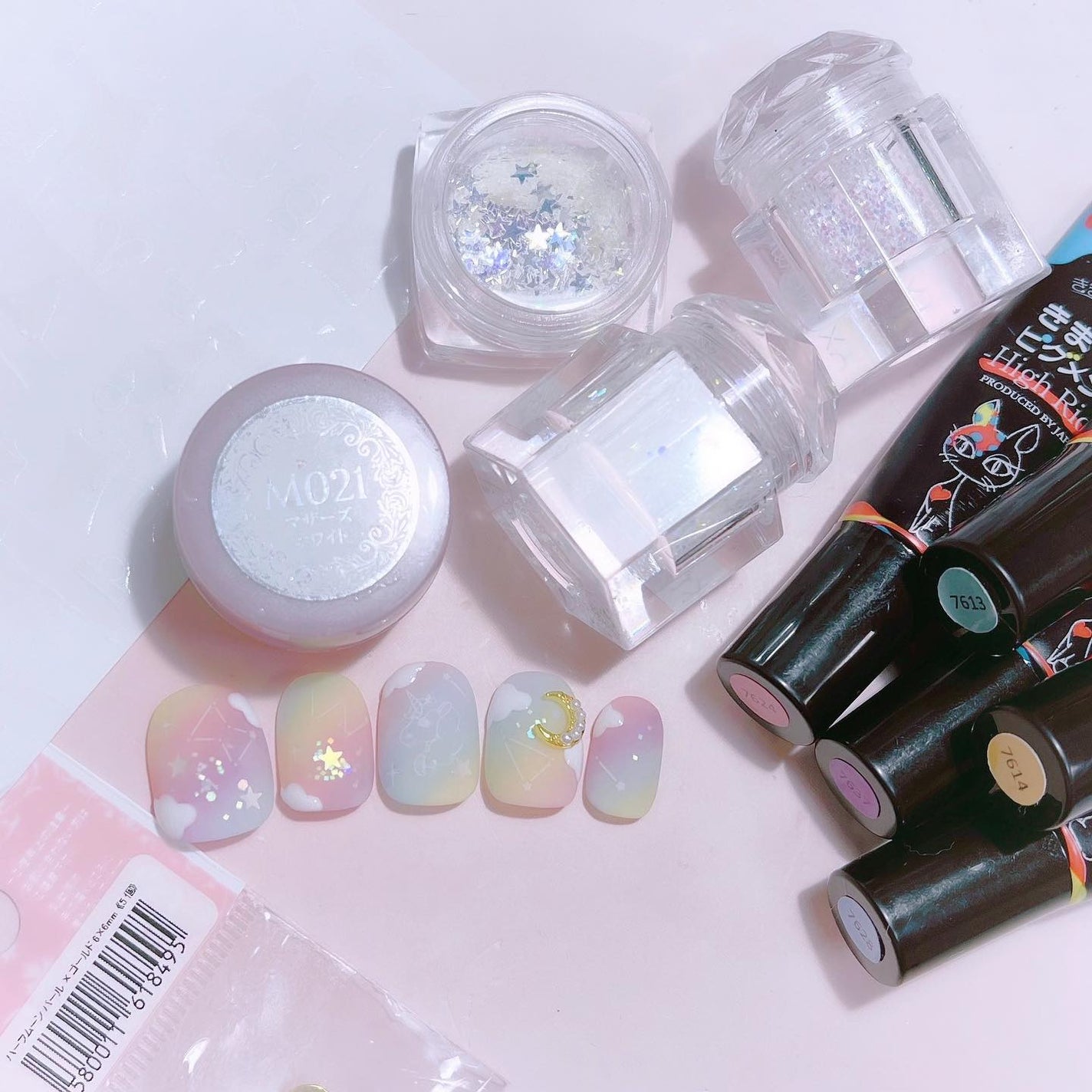 なかやまちえこ on LIPS 「なないろの空☁️365日ネイル237日め⠀⠀@pregel.j..」(2枚目)