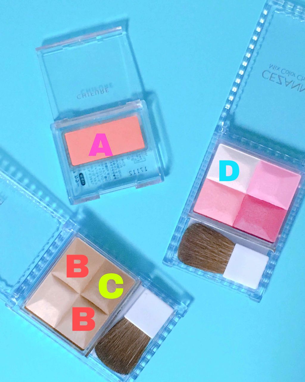 ミックスカラーチーク/CEZANNE/パウダーチークを使ったクチコミ(2枚目)