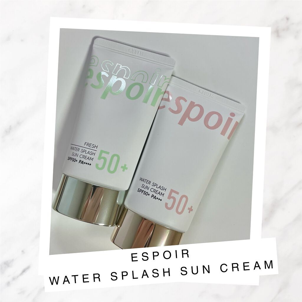 ウォータースプラッシュサンクリーム/espoir/日焼け止め・UVケアを使ったクチコミ（1枚目）