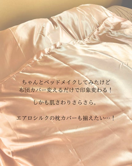 シルク布団カバー/エアロシルク/その他スキンケアグッズを使ったクチコミ(4枚目)