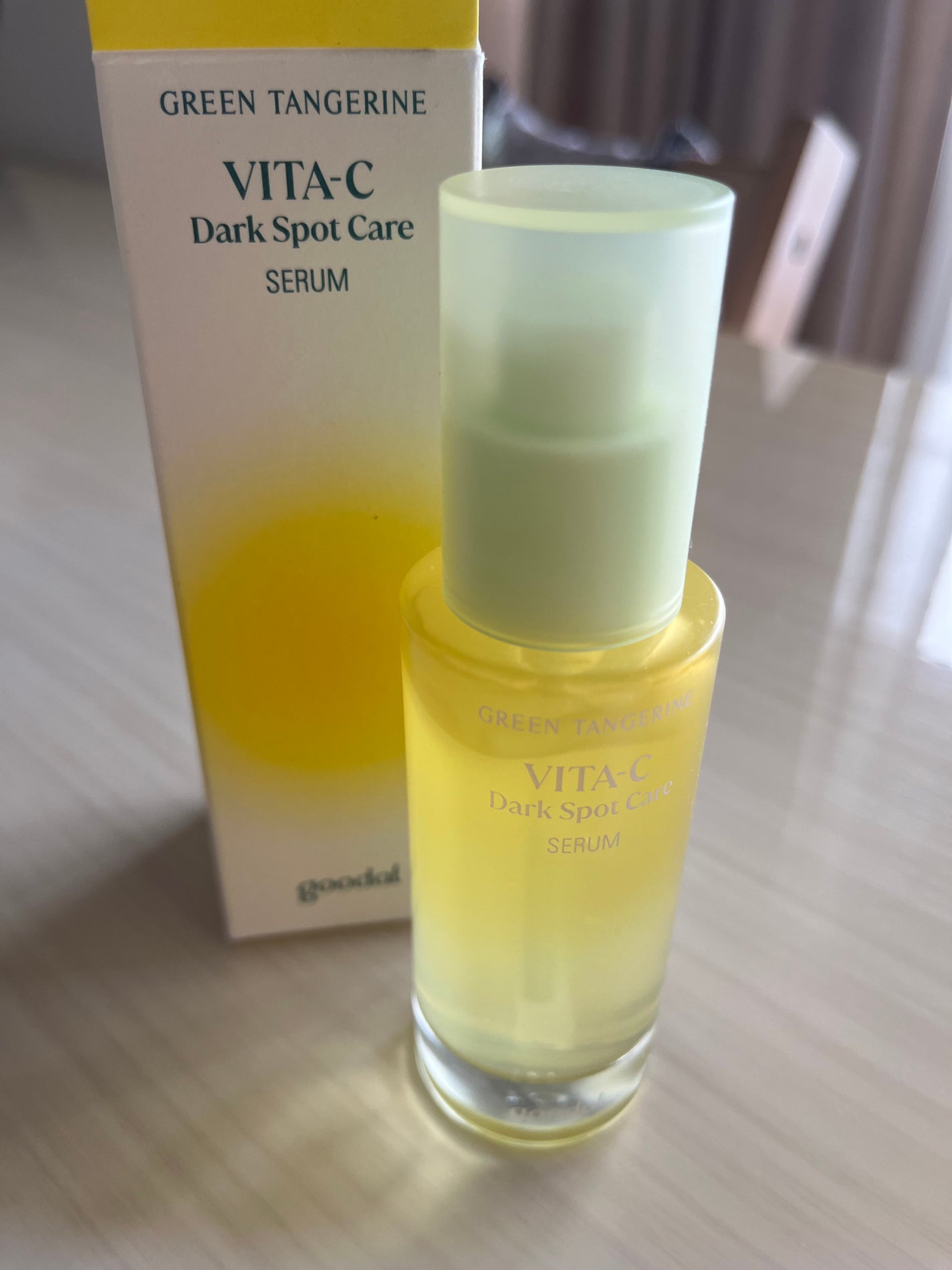グリーンタンジェリン ビタC ダークスポットケアセラム/goodal/美容液を使ったクチコミ(3枚目)