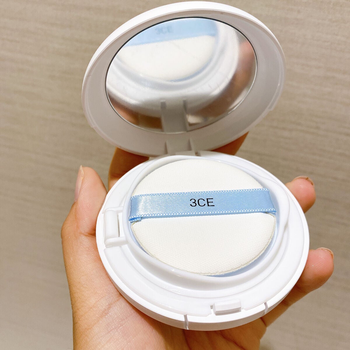 WHITE MILK CUSHION/3CE/クッションファンデーションを使ったクチコミ(2枚目)