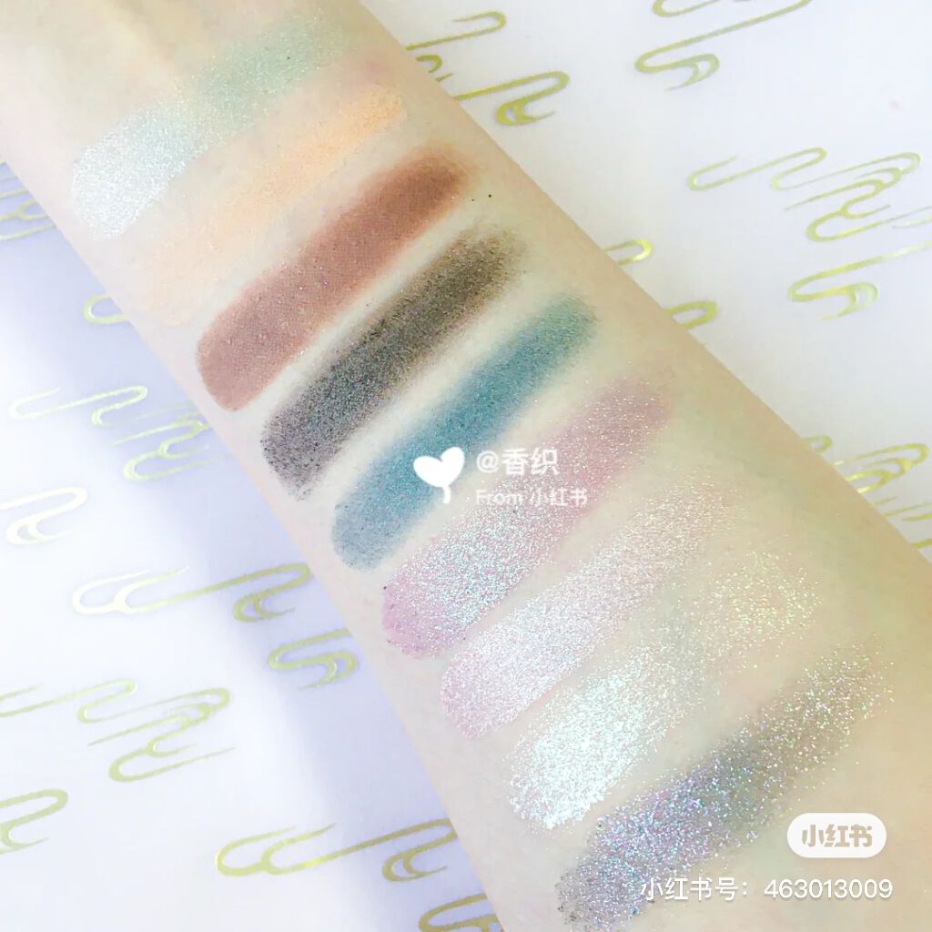 九色パールアイシャドウパレット/花西子/アイシャドウパレットを使ったクチコミ(4枚目)