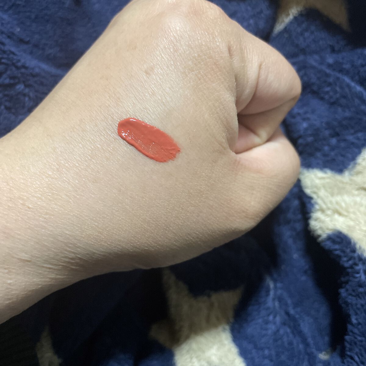 フィクシングティント メロウピーチ（新パッケージ）/ETUDE/リップティントを使ったクチコミ（2枚目）