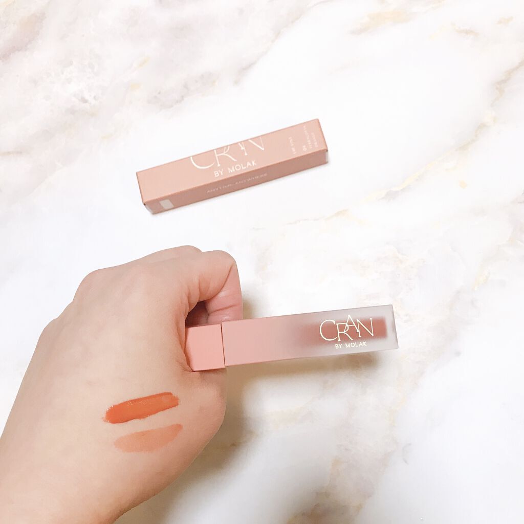 BLOOM JELLY TINT  04 Terracotta Orange/CRAN BY MOLAK /口紅を使ったクチコミ（2枚目）