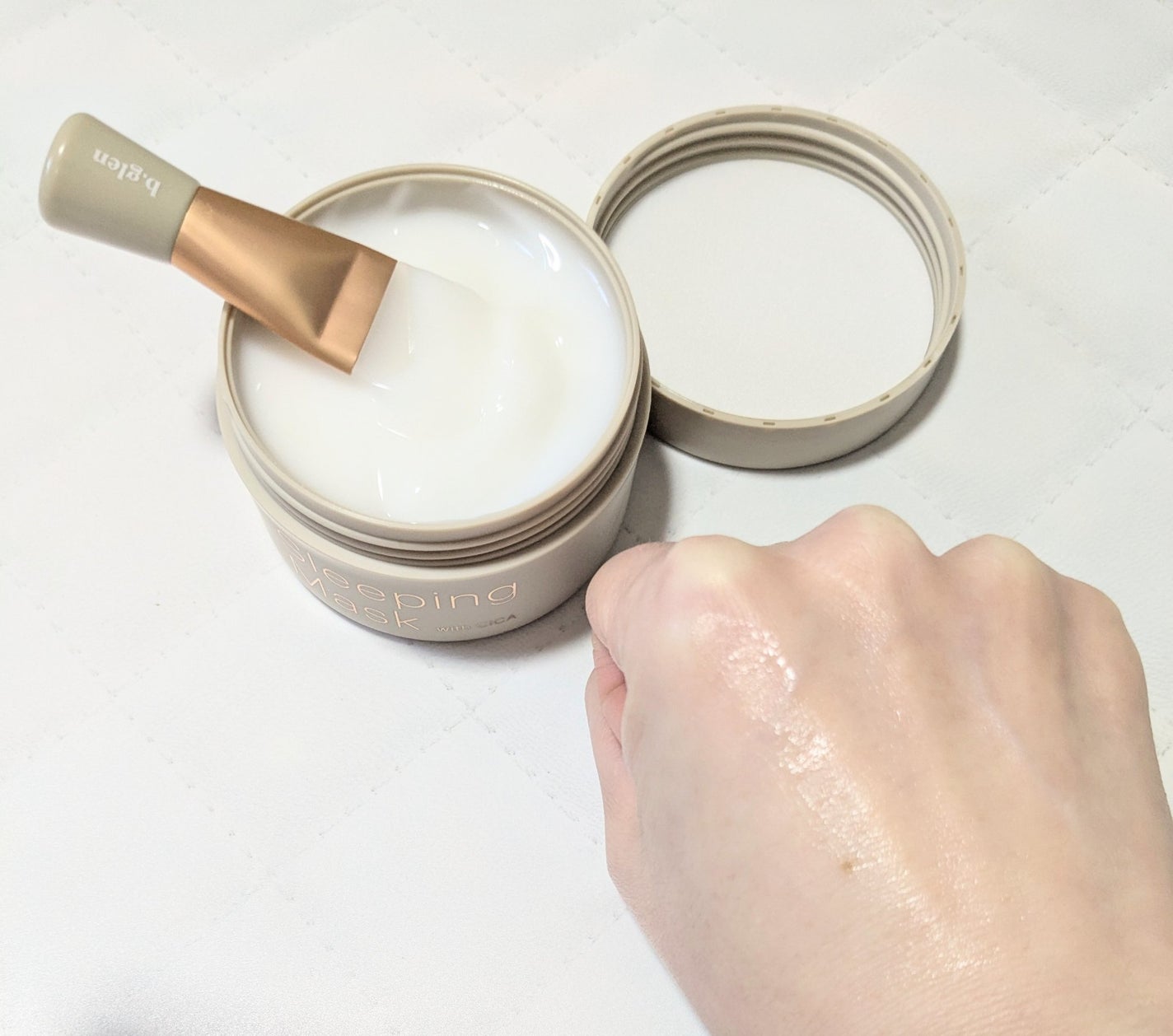 スリーピングマスク with CICA/b.glen/フェイスクリームを使ったクチコミ(5枚目)