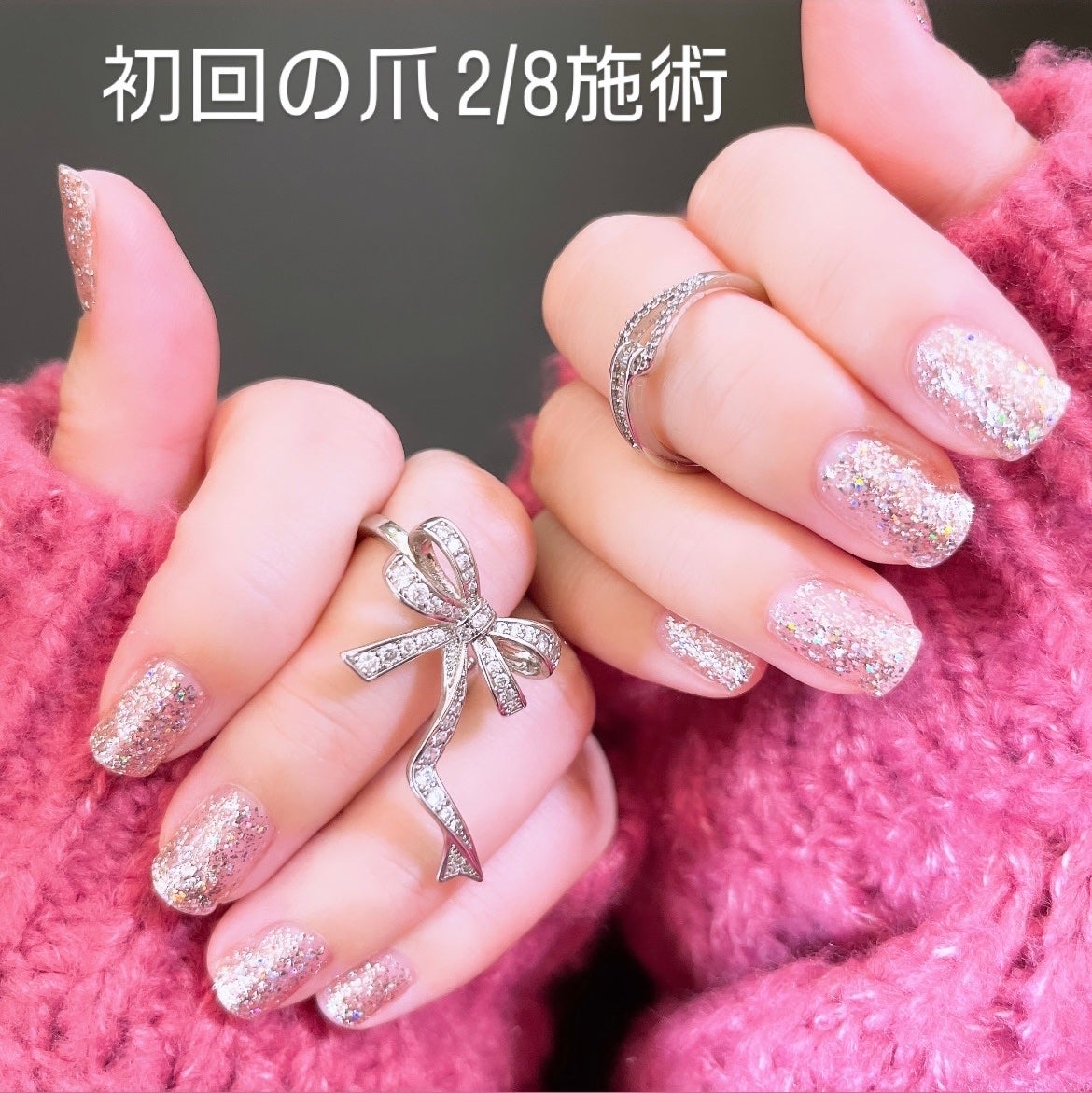 グリッターネイル/SHEIN/ジェルネイルを使ったクチコミ(2枚目)