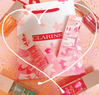 コンフォート リップオイル  14 サクラ(限定)/CLARINS/リップグロスを使ったクチコミ（1枚目）