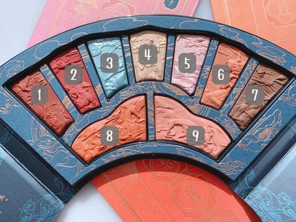 洛神賦アイシャドウパレット/花西子/マルチパレットを使ったクチコミ(4枚目)