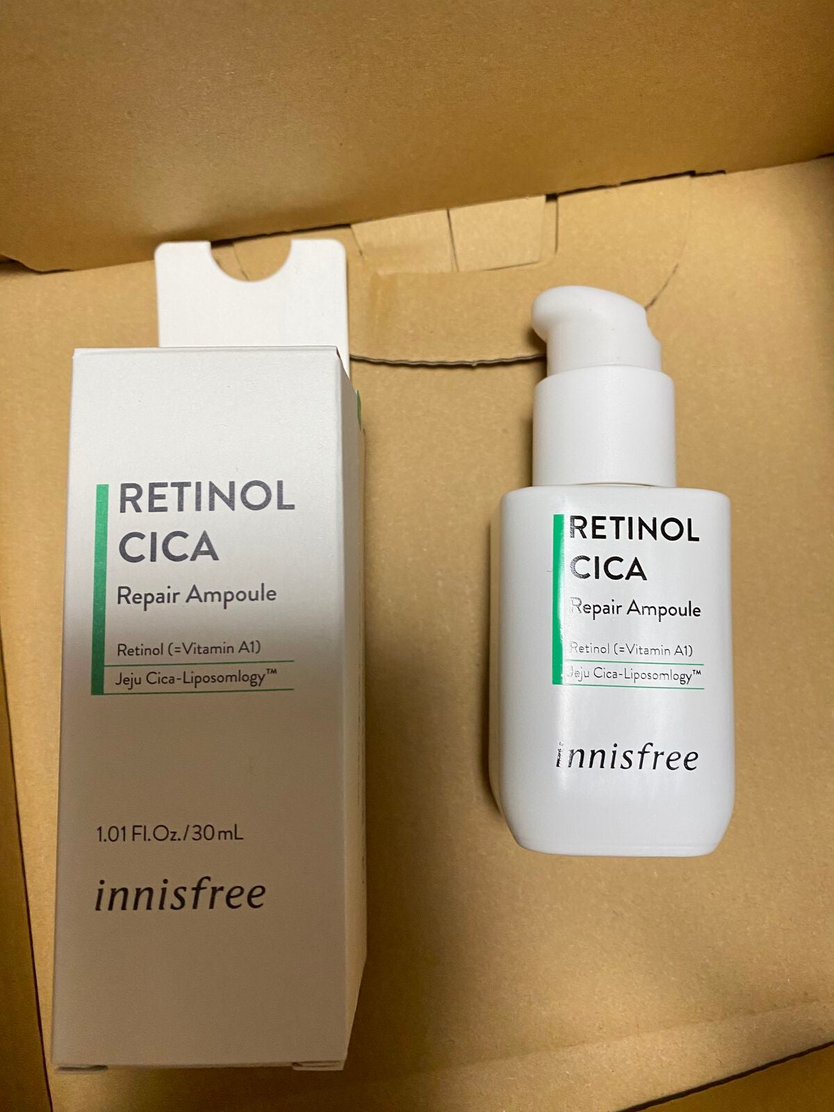 レチノール シカ リペア セラム/innisfree/美容液を使ったクチコミ(1枚目)