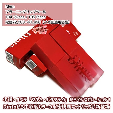 マダムバタフライコレクション ブラーニングリップベール/Dinto/口紅を使ったクチコミ(2枚目)