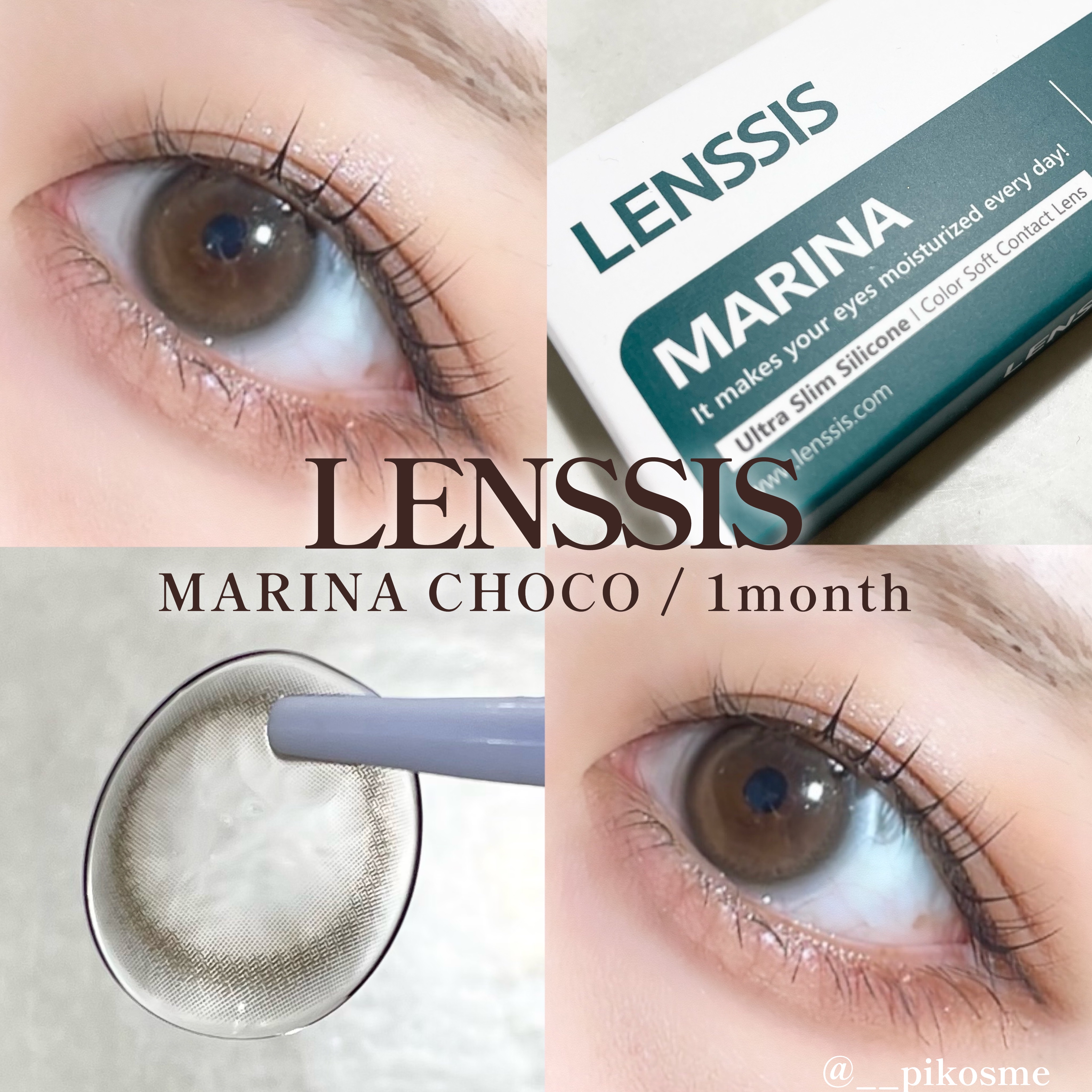 マリナシリーズ	 マリナチョコ/LENSSIS/カラーコンタクトレンズを使ったクチコミ（1枚目）