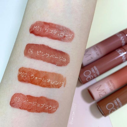 ウォータリーティントリップ マット/CEZANNE/リップティントを使ったクチコミ(4枚目)