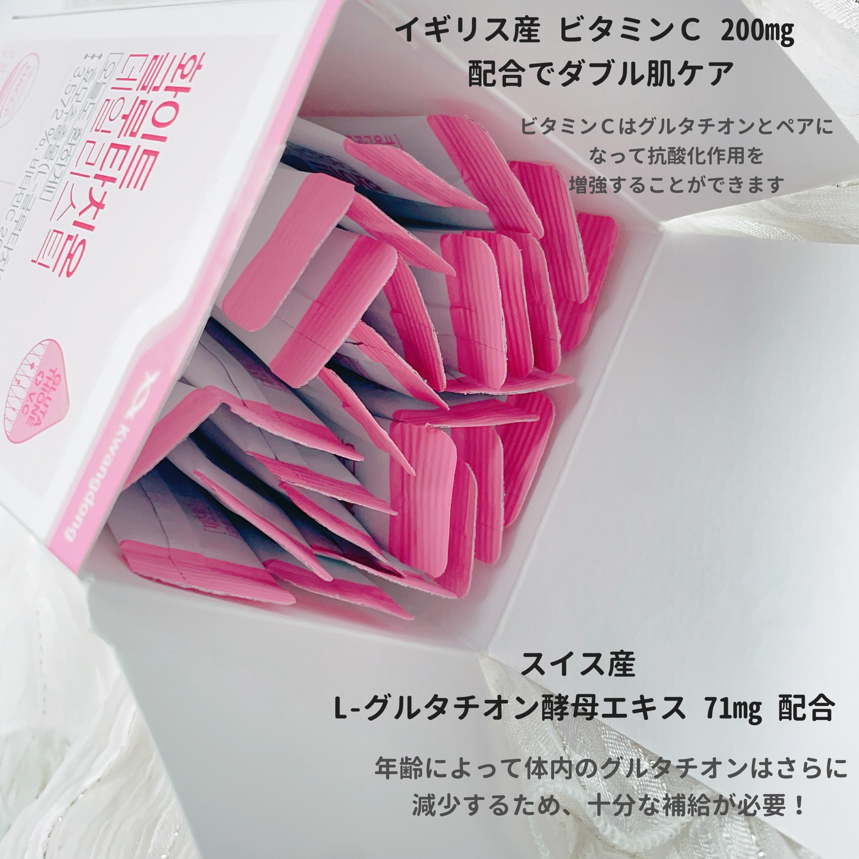 ホワイト・グルタチオンスティック/Kwangdong/美容サプリメントを使ったクチコミ（3枚目）