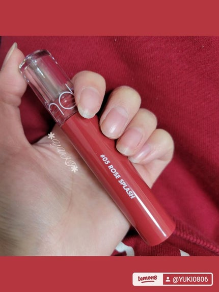 グラスティングウォーターティント/rom&nd/リップティントを使ったクチコミ(2枚目)