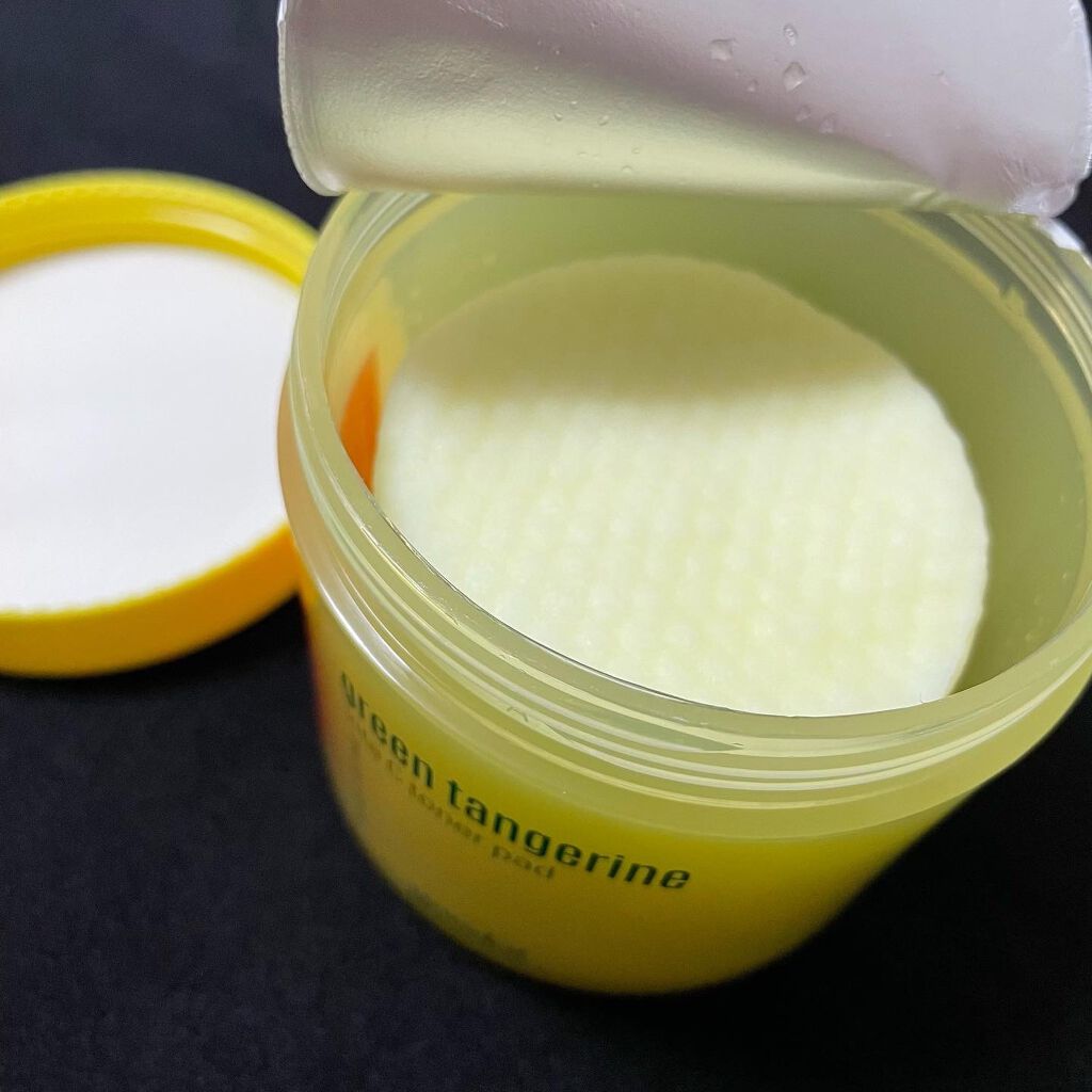 グリーンタンジェリン ビタCダークスポットケアパッド/goodal/トナーパッドを使ったクチコミ（3枚目）