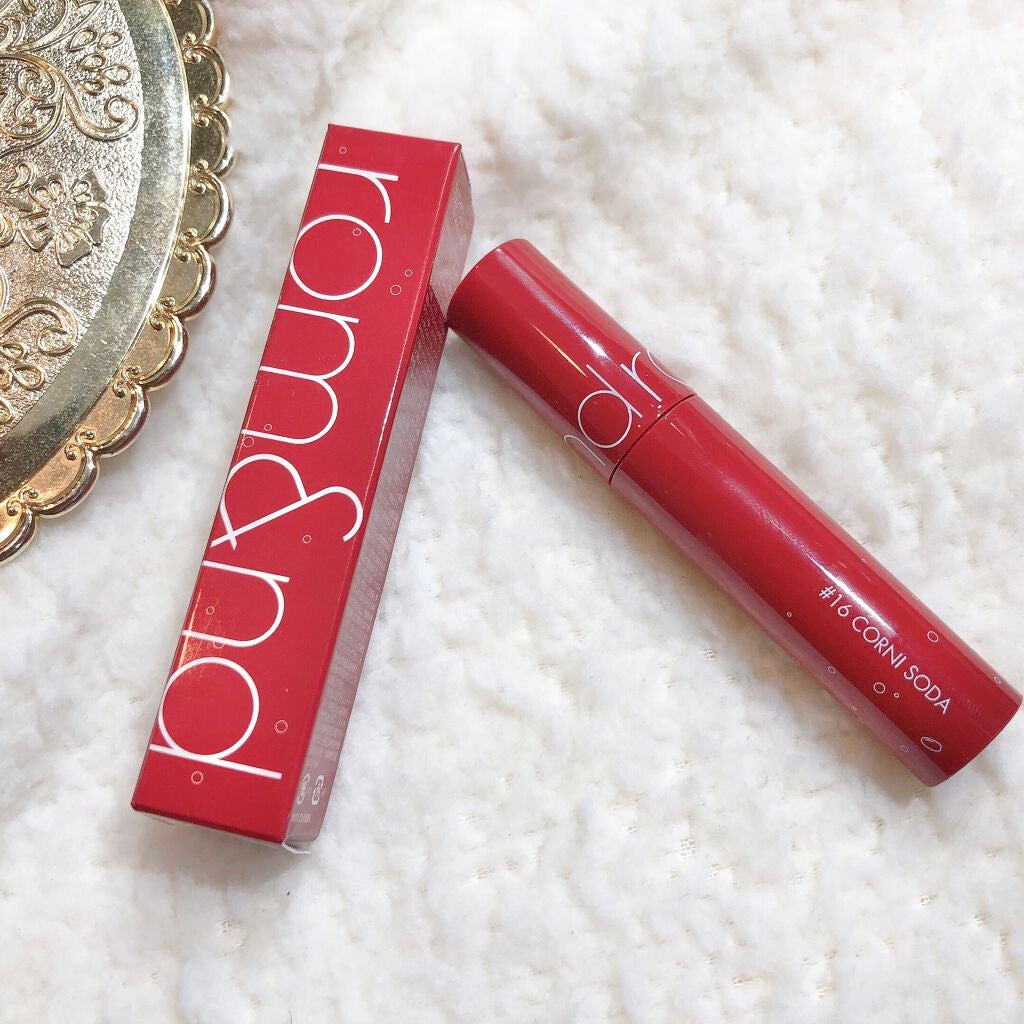 ジューシーラスティングティント/rom&nd/リップティントを使ったクチコミ(5枚目)