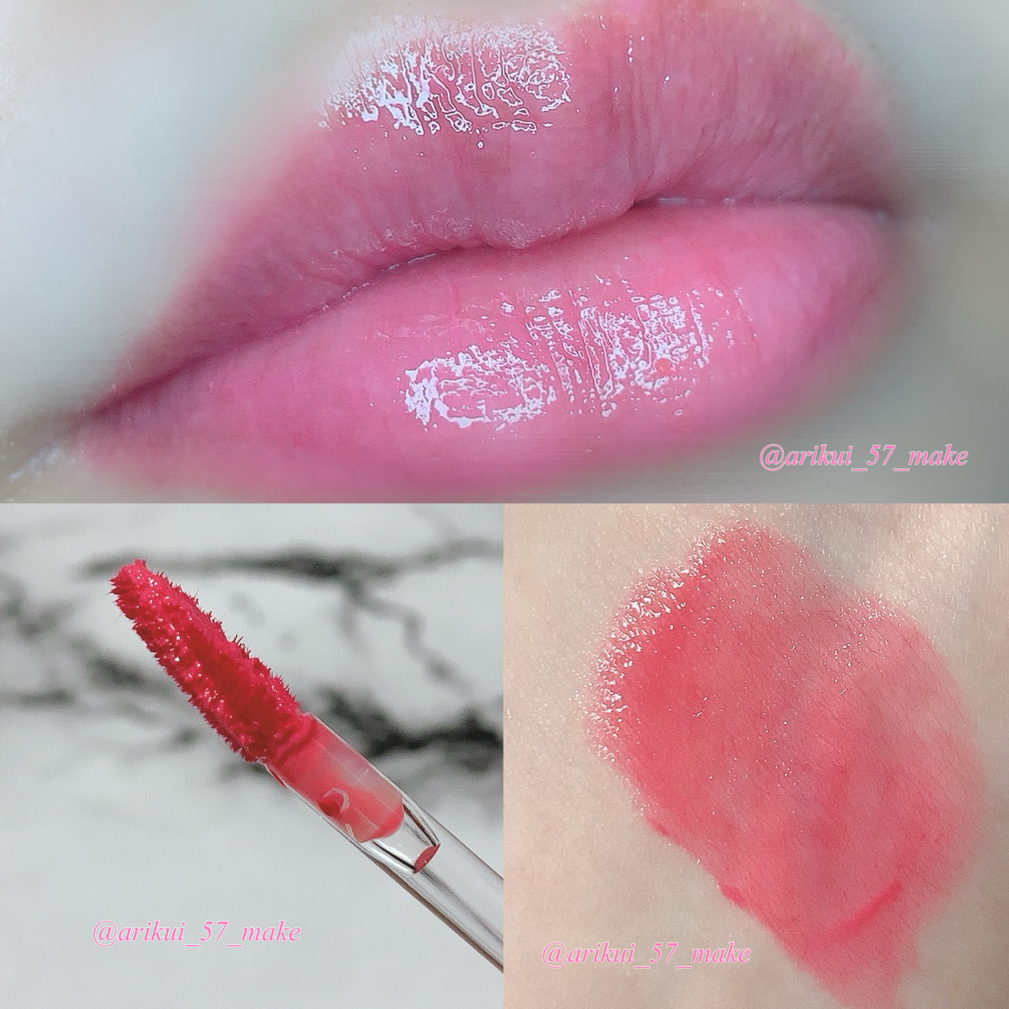 ブラッディライアー コーティングティント 05 タレンテッドピーチ(Talented Peach)/lilybyred/リップティントを使ったクチコミ（3枚目）