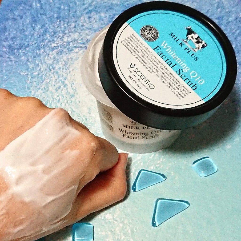 ミルクホワイトQ10フェイシャルスクラブ/Beauty Buffet/スクラブ・ゴマージュを使ったクチコミ（1枚目）