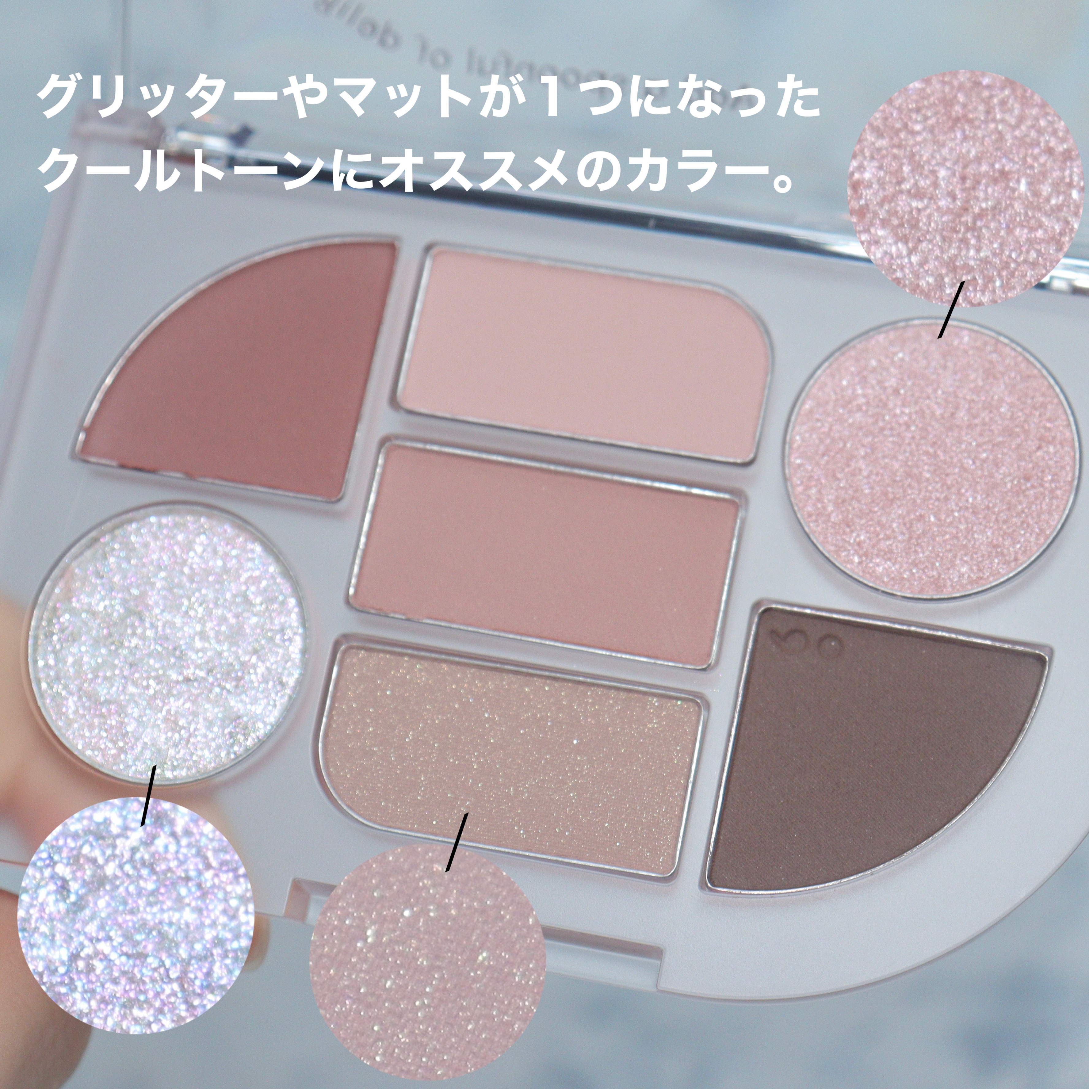 シンプレイン アイパレット 02 ウォッシュドモーヴ/Sim;plain/アイシャドウパレットを使ったクチコミ（3枚目）