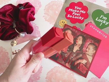 クリームベルベットティント/STONEBRICK/リップティントを使ったクチコミ(4枚目)