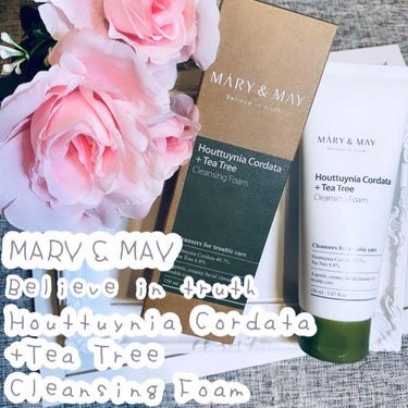 MARY&MAY ドクダミティーツリー毛穴クレンジングフォームのクチコミ「_

MARY & MAY
Believe in truth
Houttuynia Corda.....」（1枚目）