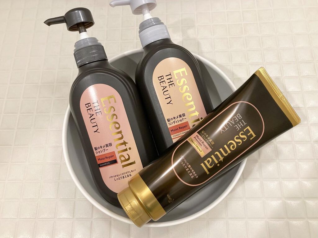 THE BEAUTY 髪のキメ美容プレミアムトリートメント<モイストリペアプレミアム>/エッセンシャル/洗い流すヘアトリートメントを使ったクチコミ(1枚目)