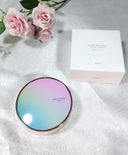 ピンクティーツリーカバークッション/APLIN/クッションファンデーションを使ったクチコミ(1枚目)