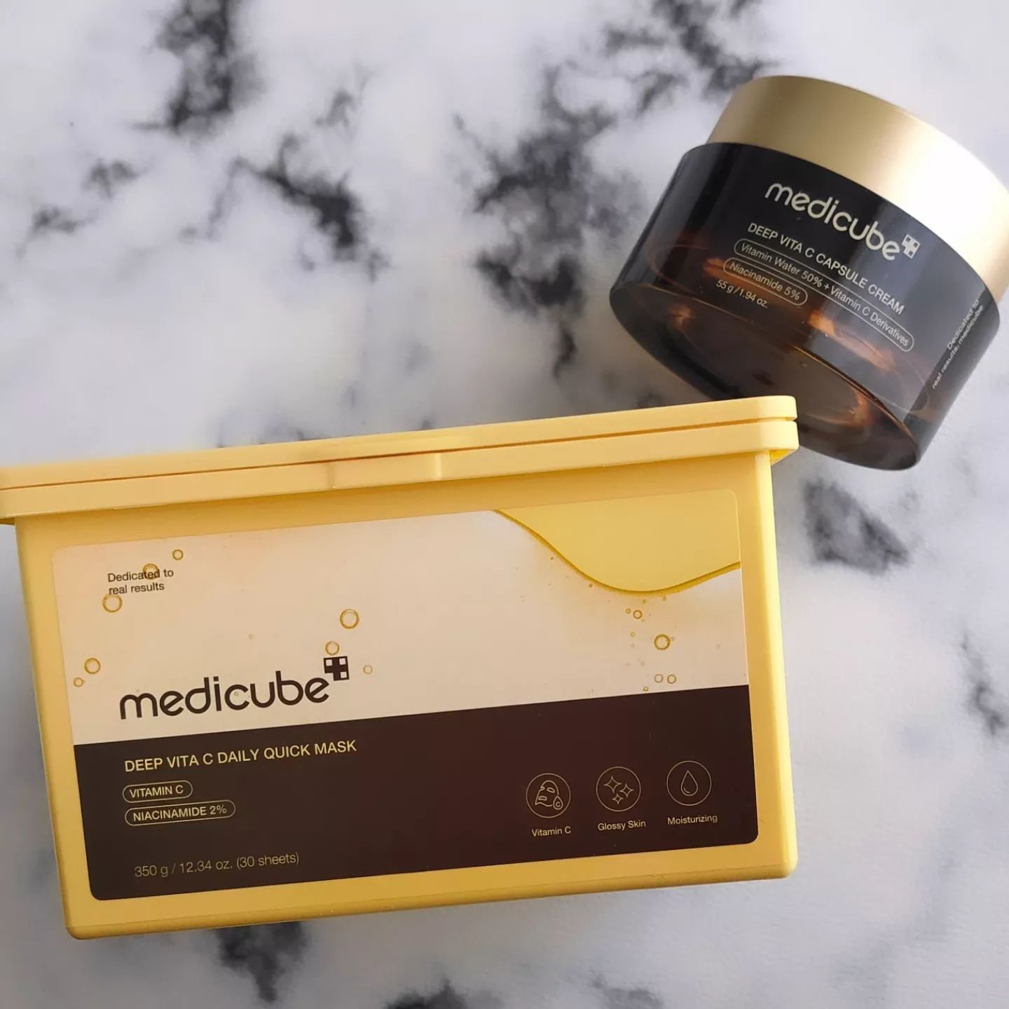 ディープ ビタC デイリー クイック マスク/MEDICUBE/シートマスク・パックを使ったクチコミ（2枚目）