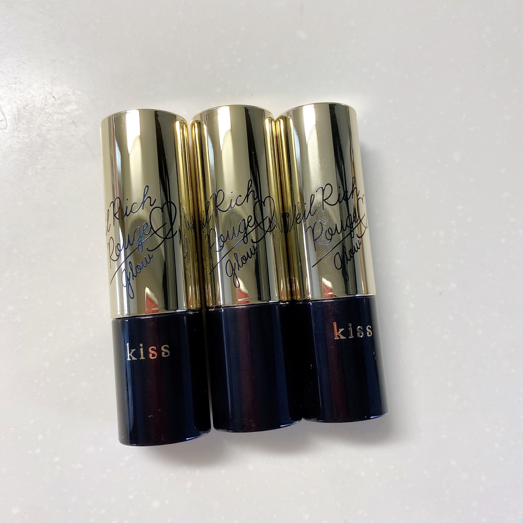 ヴェールリッチルージュ グロウ 04 Rose Nougat/KiSS/口紅を使ったクチコミ（2枚目）