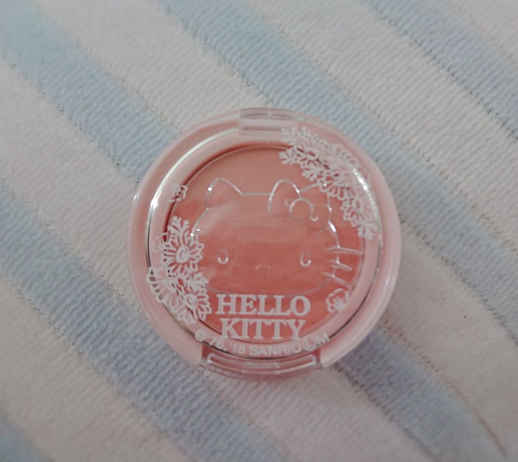 Blooming Kitty パウダーチーク/DAISO/パウダーチークを使ったクチコミ（1枚目）