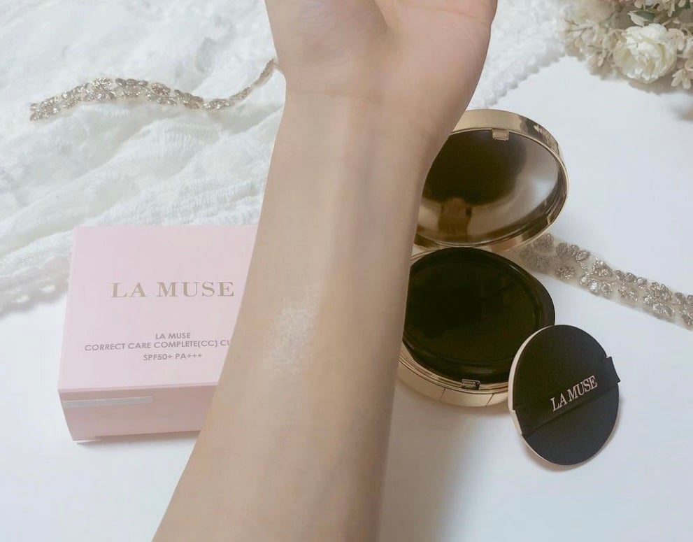 CORRECT CARE COMPLETE CC CUSHION/ラミューズ/クッションファンデーションを使ったクチコミ(2枚目)