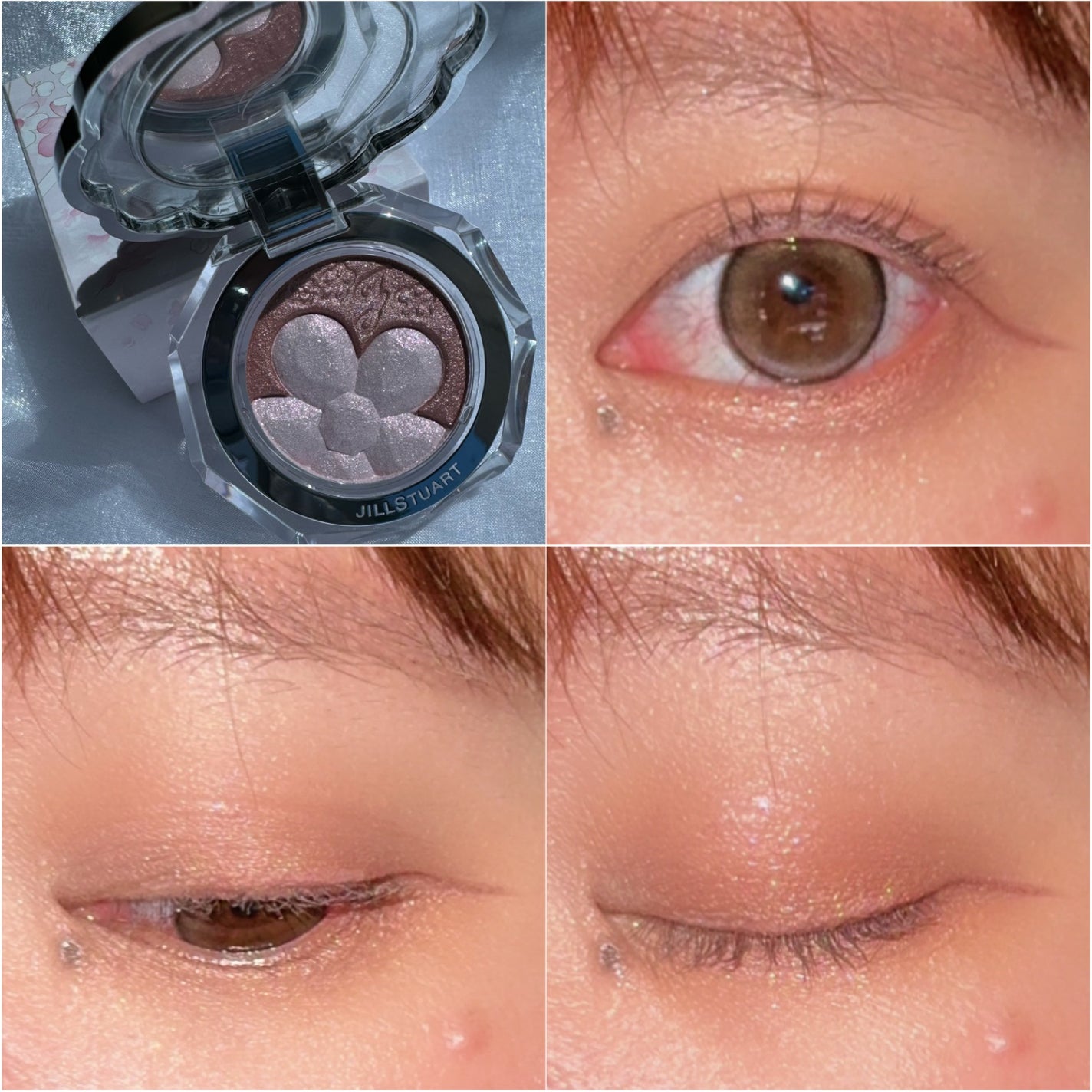 ジルスチュアート クリスタルブルーム ペタルクチュールアイズ デュオ/JILL STUART/アイシャドウパレットを使ったクチコミ(5枚目)