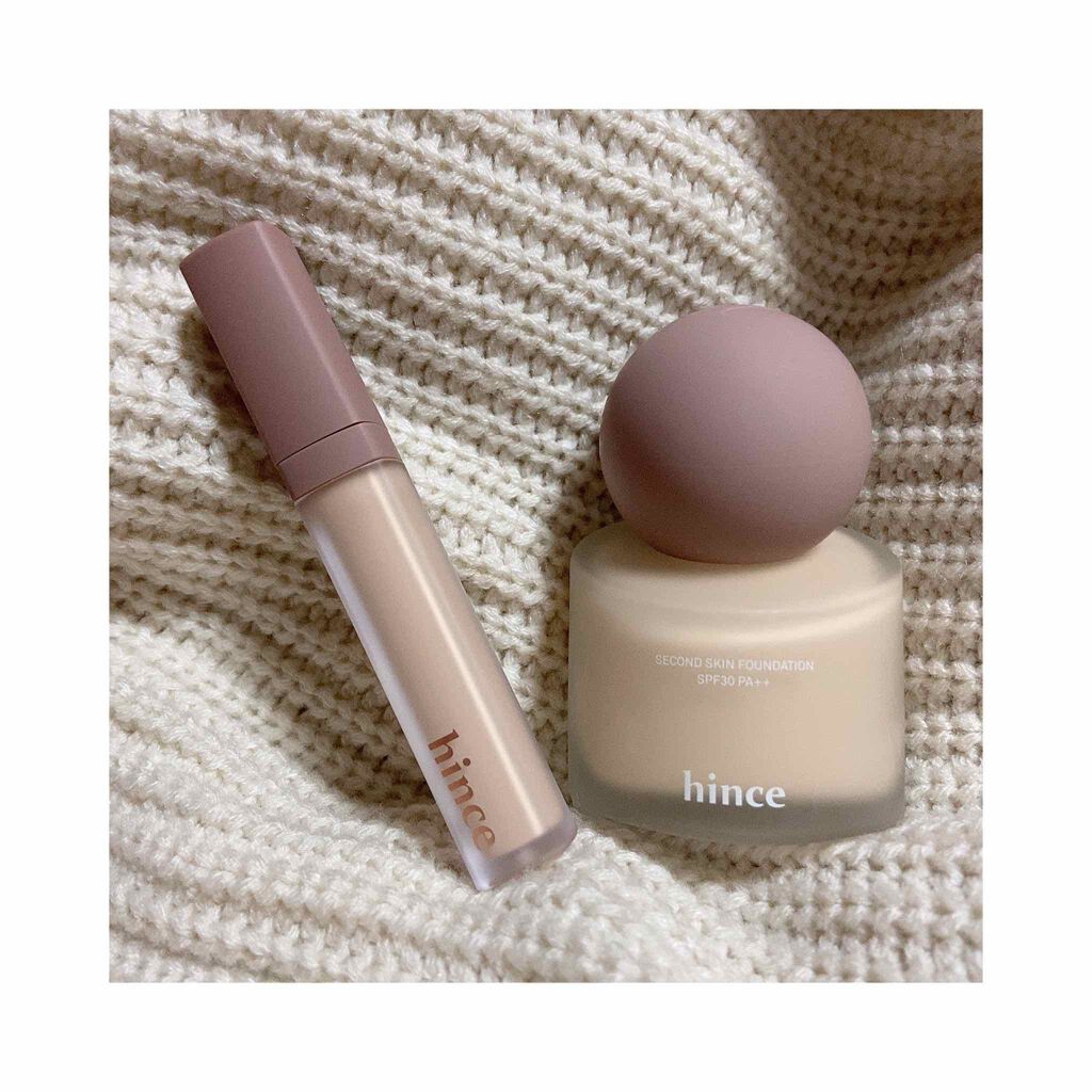 セカンドスキンファンデーション/hince/リキッドファンデーションを使ったクチコミ（1枚目）
