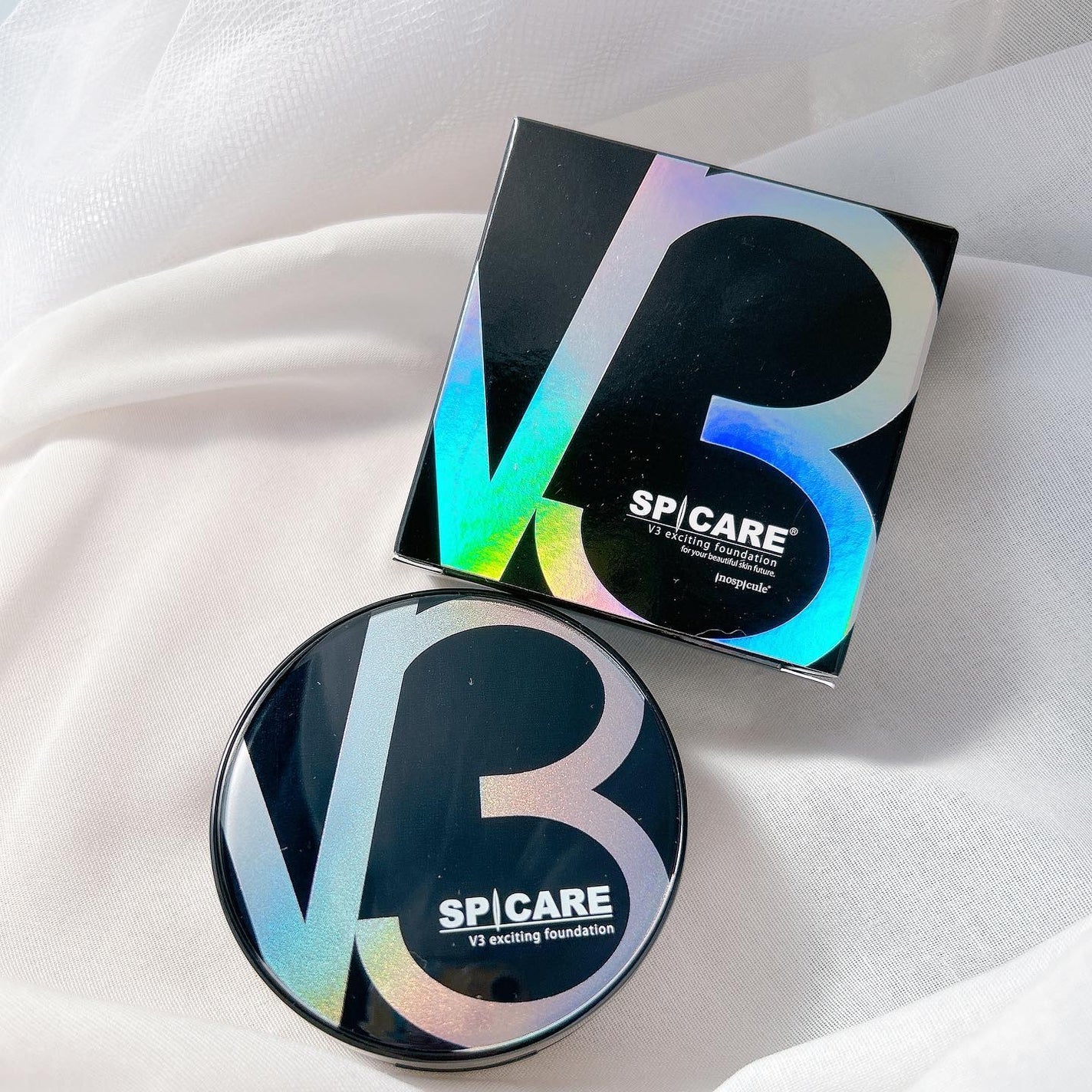 V3 エキサイティングファンデーション/SPICARE/クッションファンデーションを使ったクチコミ(1枚目)