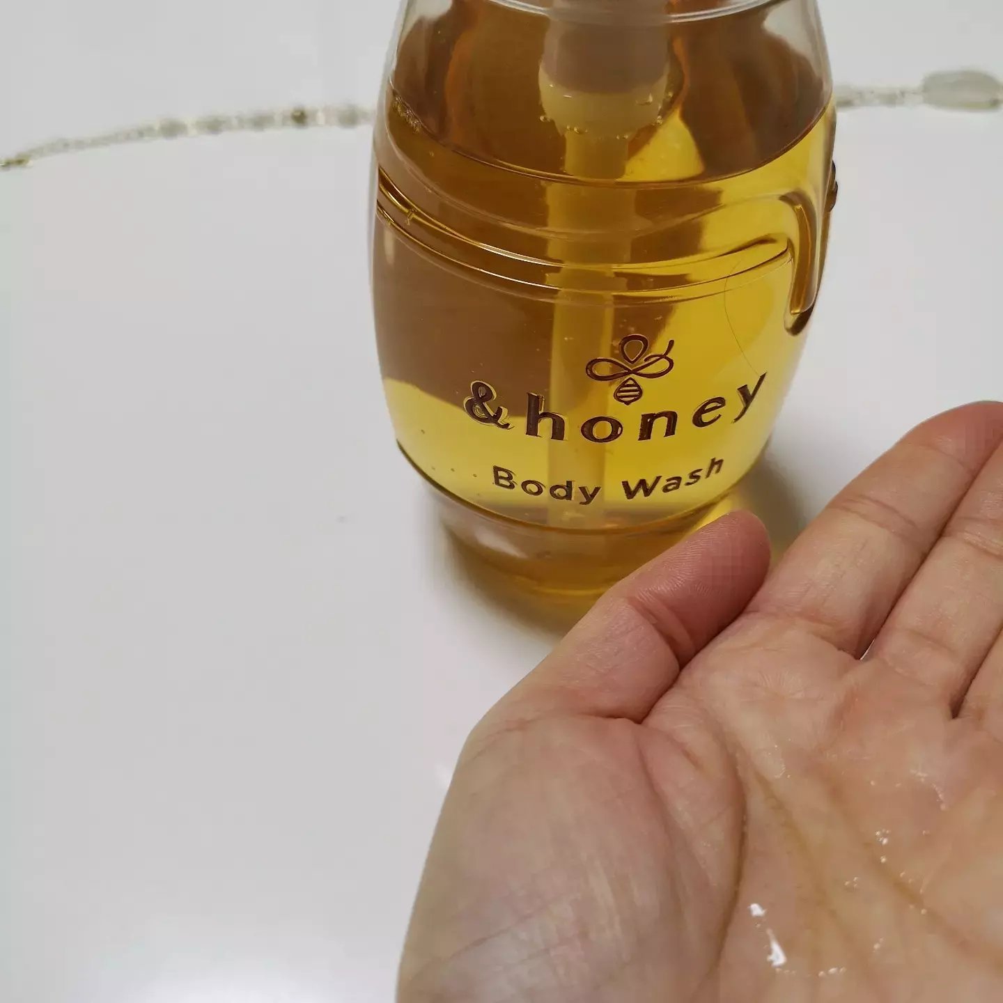 ディープモイスト ジェルボディウォッシュ 本体500ml/&honey/ボディソープを使ったクチコミ（3枚目）
