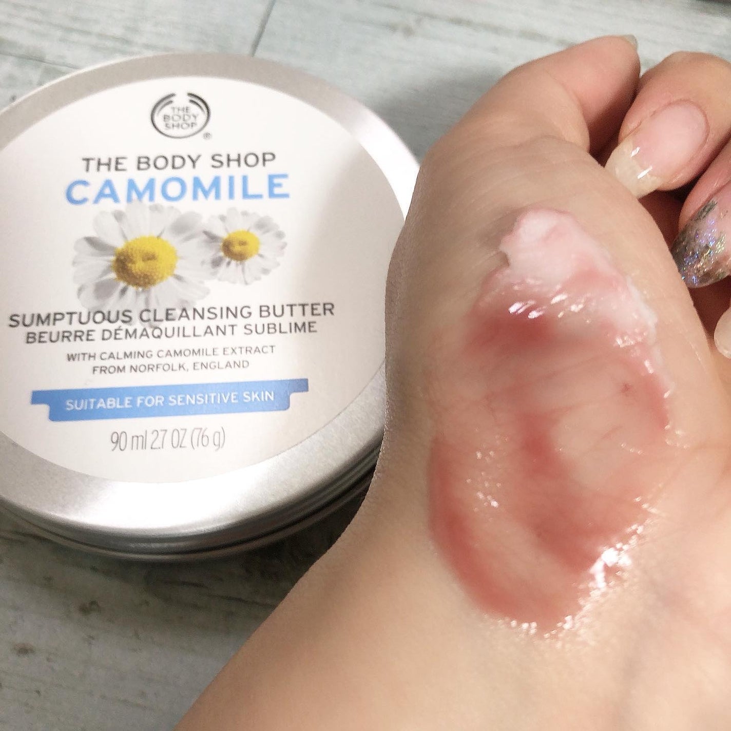 カモマイル サンプチュアス クレンジングバター/THE BODY SHOP/クレンジングバームを使ったクチコミ(3枚目)