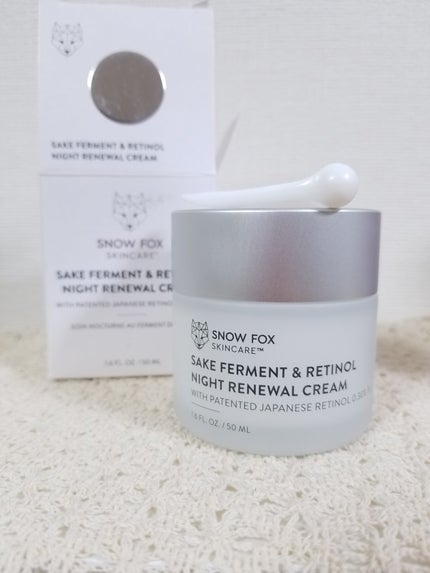 SAKE ナイトクリーム/SNOW FOX SKINCARE/フェイスクリームを使ったクチコミ(3枚目)