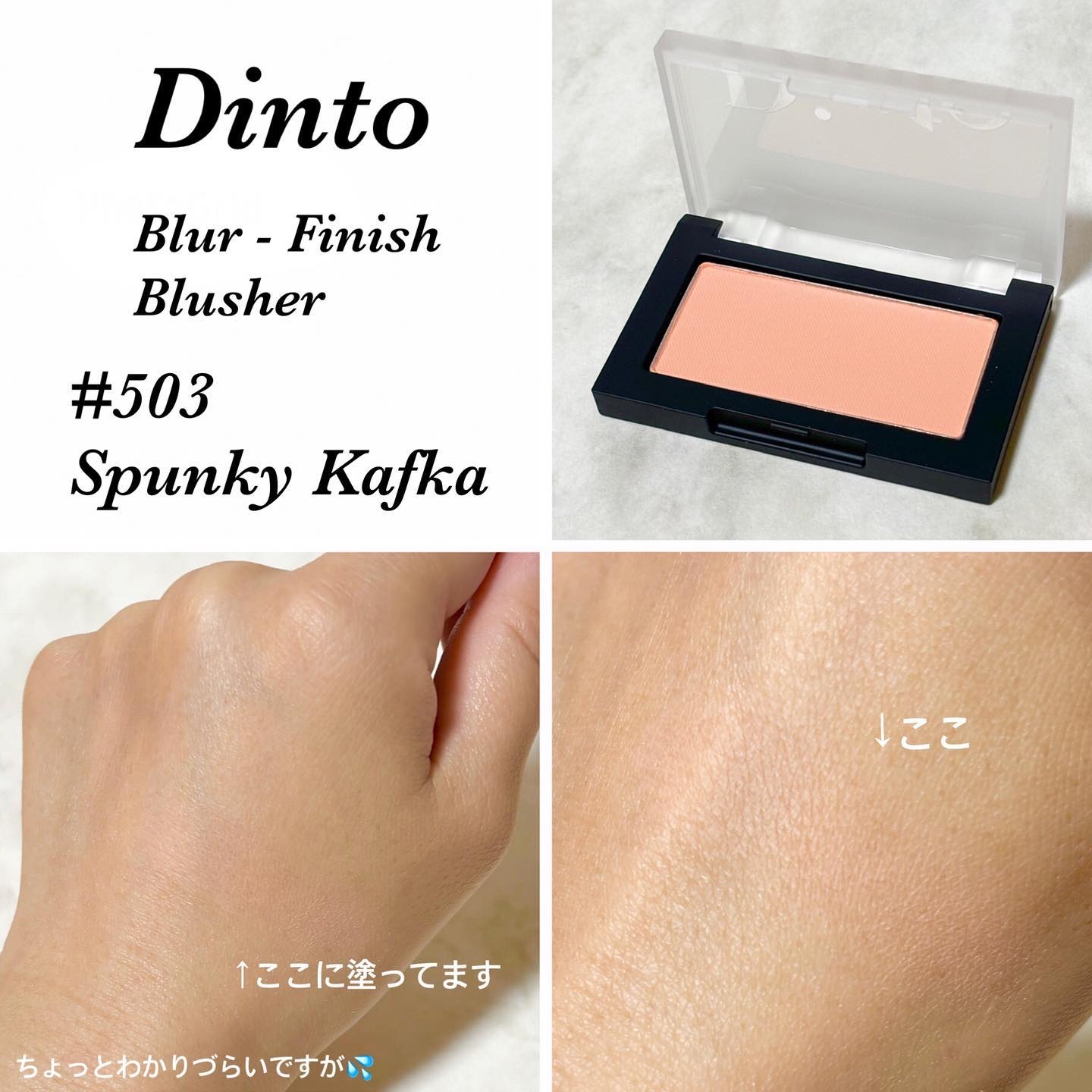 ブラーフィニシュブラッシャー/Dinto/パウダーチークを使ったクチコミ（2枚目）