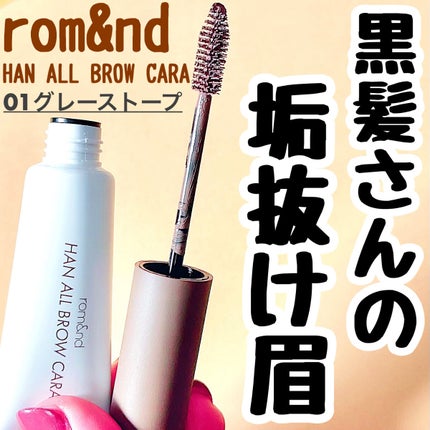 ハンオールブロウカラ/rom&nd/眉マスカラを使ったクチコミ(1枚目)