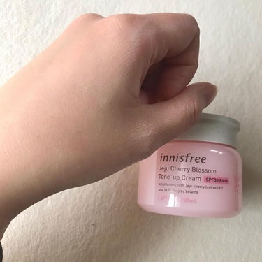 チェジュ チェリーブロッサム トーンアップクリーム/innisfree/化粧下地を使ったクチコミ（3枚目）