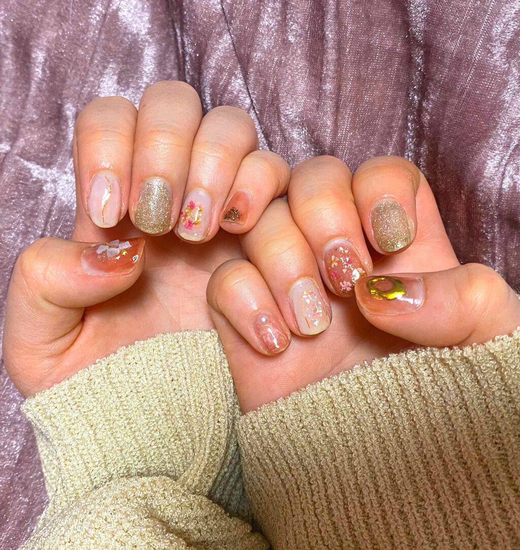 ホログラム/セリア/ネイルチップ・パーツを使ったクチコミ（1枚目）