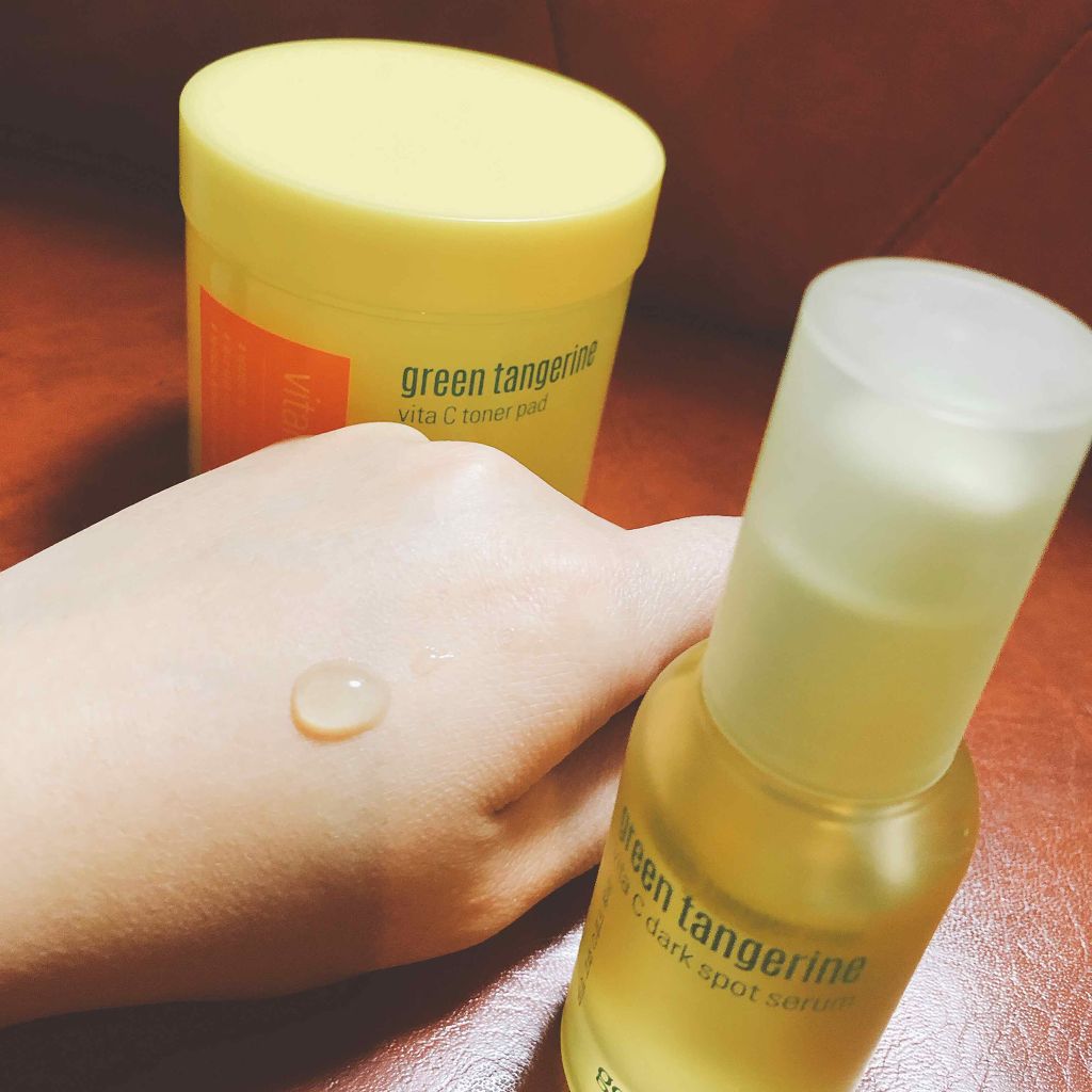 グリーンタンジェリン ビタC ダークスポットケアセラム/goodal/美容液を使ったクチコミ(3枚目)